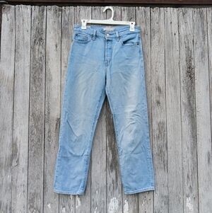 Levi's Wedgie Straight‎ Leg Button Fly Blue Jeans Pants Women’s Size 26